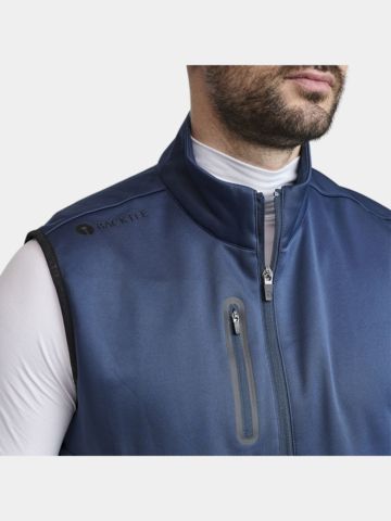 Backtee Shield Midlayer Slipover Windstopp Weste navy