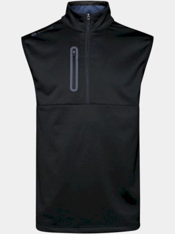 Backtee Shield Midlayer Slipover Windstopp Weste schwarz