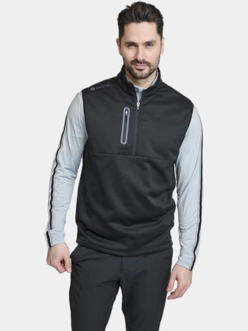 Backtee Shield Midlayer Slipover Windstopp Weste schwarz