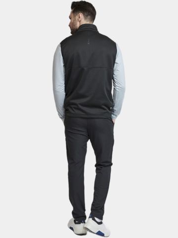 Backtee  Shield Midlayer Slipover Windstopp Weste schwarz
