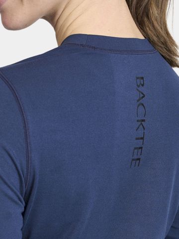 Backtee  First Skin Round Neck Stretch Unterzieher navy