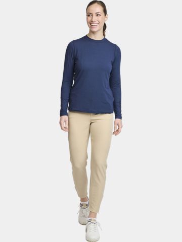 Backtee First Skin Round Neck Stretch Unterzieher navy