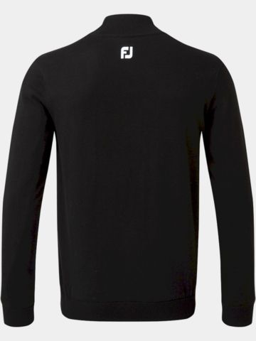 FootJoy WOOL BLEND 1/2 ZIP LINED Windstopp Strick schwarz