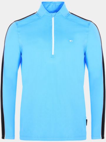 Daniel Springs 1/2 Zip Stretch Unterzieher Thermo blau