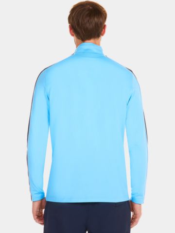 Daniel Springs 1/2 Zip Stretch Unterzieher Thermo blau