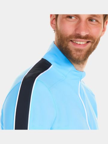Daniel Springs 1/2 Zip Stretch Unterzieher Thermo blau