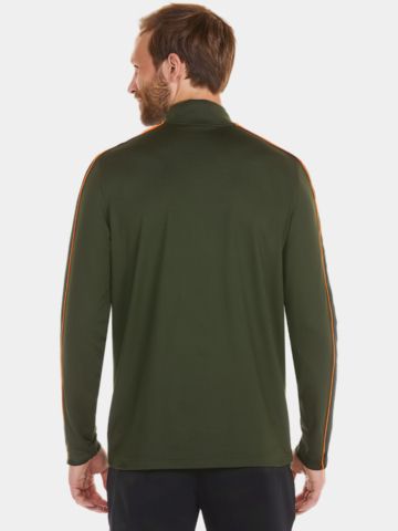 Daniel Springs  1/2 Zip Stretch Unterzieher Thermo tanne