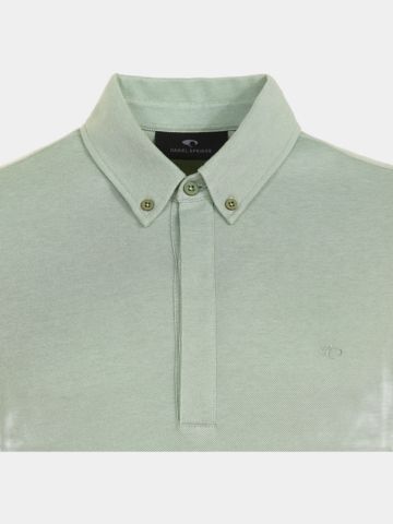 Daniel Springs 2-Tone Pique Thermo Polo Langarm oliv