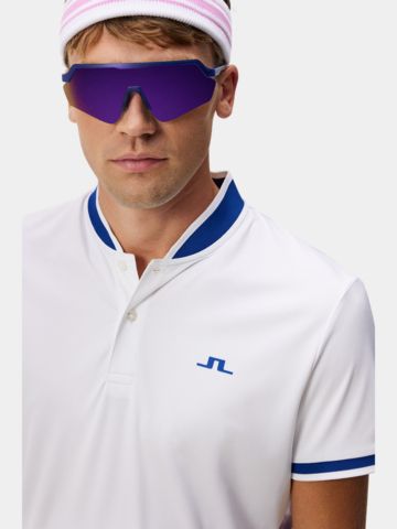 J.Lindeberg  Jensen Regular Fit Halbarm Polo weiß