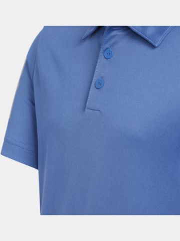 adidas Boys THREE STRIPE Halbarm Polo blau