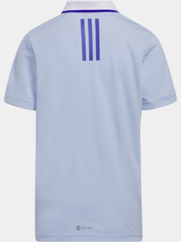 adidas Boys HEAT.RDY Halbarm Polo blau