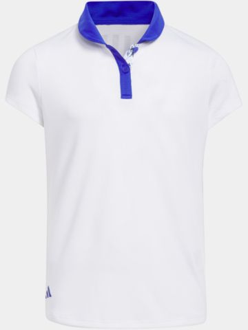 adidas Girls HEAT.RDY Halbarm Polo weiß