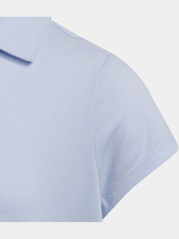 adidas Girls SLD Halbarm Polo hellblau