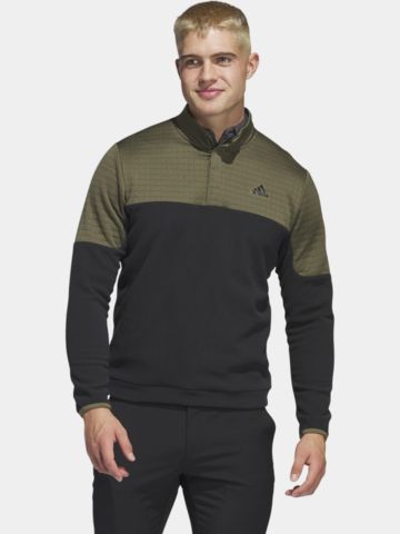 adidas DWR BLOCK 1/4 ZIP Thermo Midlayer schwarz