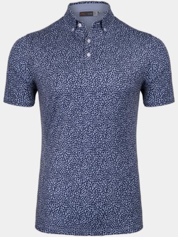 Kjus Lance Printed Halbarm Polo blau