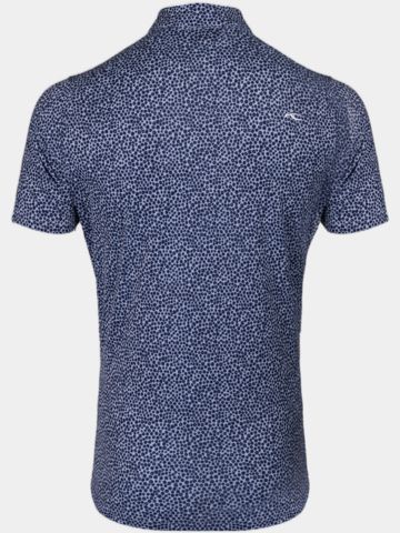 Kjus Lance Printed Half Sleeve Polo blue