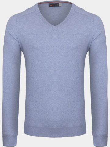 Kjus Kirk V-Neck Pullover Strick hellblau