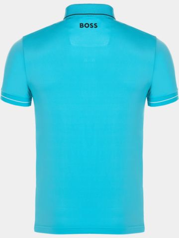 BOSS Paul Pro Halbarm Polo türkis