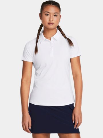 Under Armour Playoff Halbarm Polo weiß