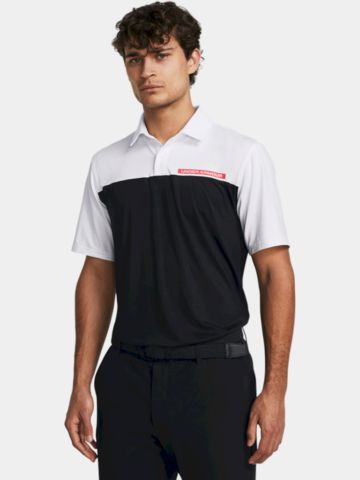 Under Armour T2G Color Block Halbarm Polo schwarz