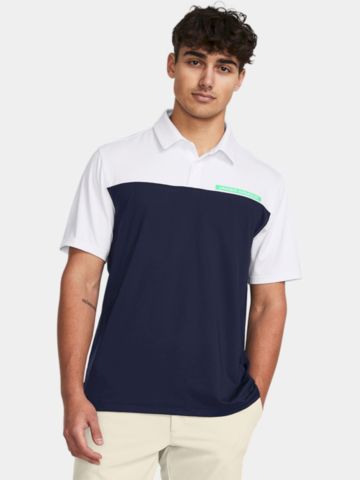 Under Armour T2G Color Block Halbarm Polo navy
