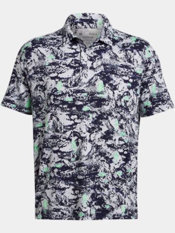 Under Armour Playoff 3.0 Pine Camo Halbarm Polo hellgrau