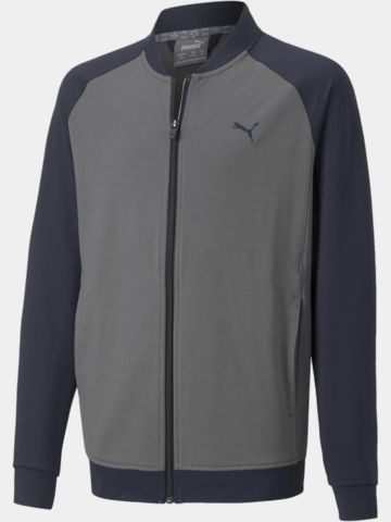Puma Boys Full Zip Stretch Jacke navy