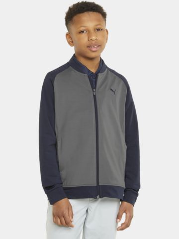 Puma Boys Full Zip Stretch Jacke navy