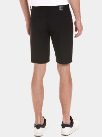 Alberto  EARNIE - Tech Print Bermuda Hose schwarz