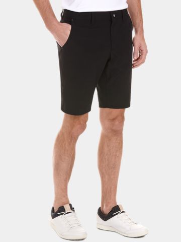 Alberto  EARNIE - Tech Print Bermuda Hose schwarz