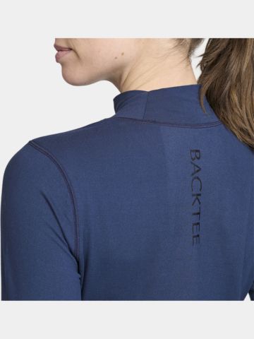 Backtee  First Skin Turtle Neck Mock Unterzieher navy