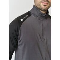 Backtee Zipneck Baselayer Stretch Midlayer dunkelgrau