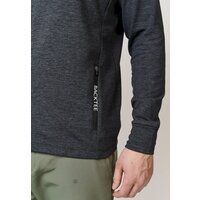 Backtee Melange Baselayer Hoodie Stretch Jacke schwarz