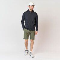 Backtee Melange Baselayer Hoodie Stretch Jacke schwarz