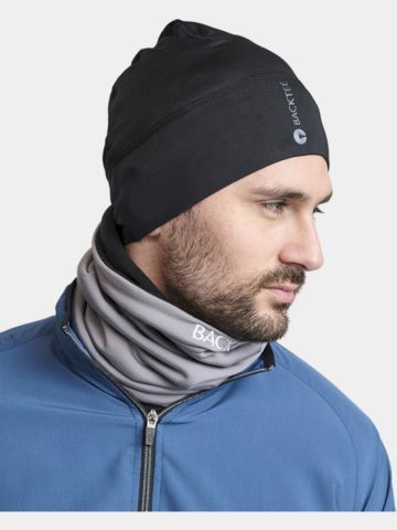 Backtee  Unisex Baselayer Beanie Mütze schwarz