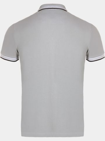 BOSS Paddy Halbarm Polo hellgrau