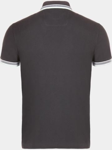 BOSS Paddy Halbarm Polo anthrazit