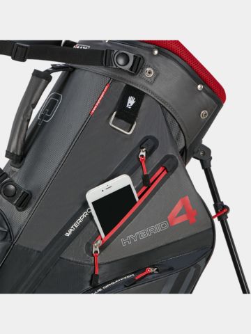 Big Max Aqua Hybrid 4 Standbag schwarz-rot