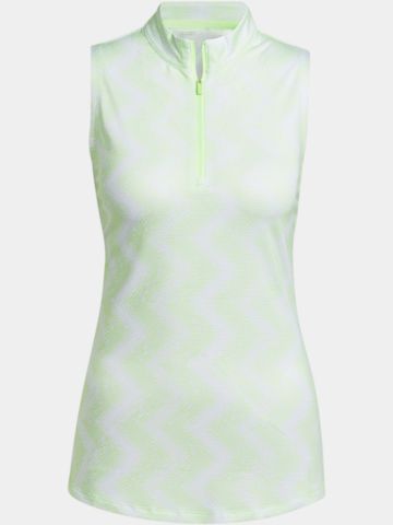 adidas Ultimate365 Ottoman Printed ohne Arm Polo hellgrün