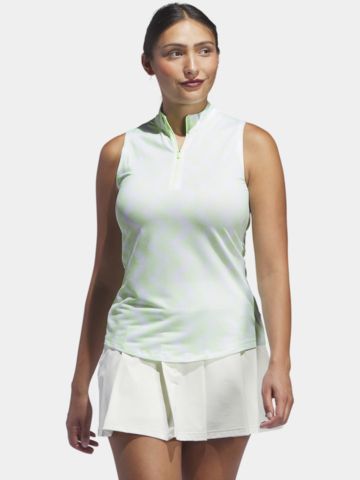 adidas Ultimate365 Ottoman Printed ohne Arm Polo hellgrün