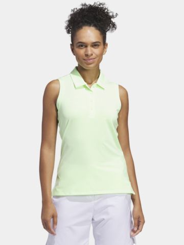 adidas Ultimate365 Solid ohne Arm Polo hellgrün