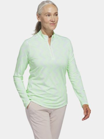 adidas ULT C PRT LS Stretch Unterzieher hellgrün