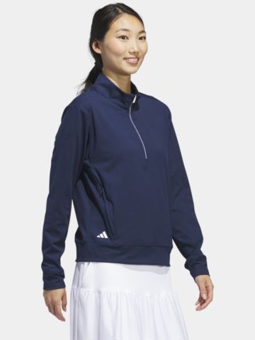 adidas  Ultimate365  střední strečová  vrstva s  1/2 zipem námořnická modrá