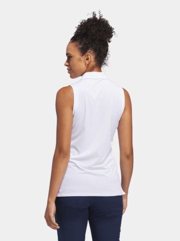 adidas  Ultimate365 Solid Sleeveless ohne Arm Polo weiß