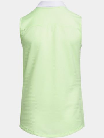 adidas Girls ohne Arm Polo hellgrün