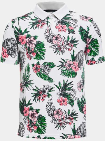 Under Armour Performance Floral Polo weiß