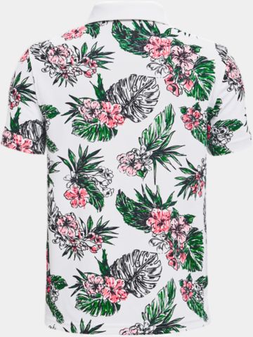 Under Armour Performance Floral Polo weiß
