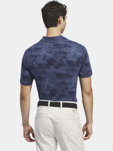 adidas Go-To Print Halbarm Polo navy