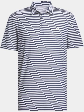 adidas Ultimate365 Mesh Print Halbarm Polo navy
