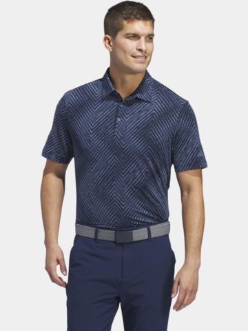 adidas Ultimate365 Allover Print Halbarm Polo navy